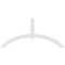 Ekena Millwork Archdale Architectural Grade PVC Gable Bracket, 108"W x 49 1/2"H x 2"D x 6"F, 11/12 Pitch GBP108X50X0206ARC00 - alternate 5